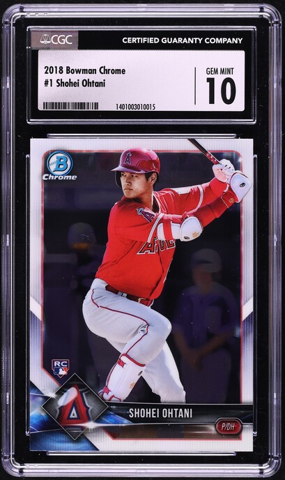2018 Bowman Shohei Ohtani ROOKIE #49 PSA 10 GEM MINT on Fanatics