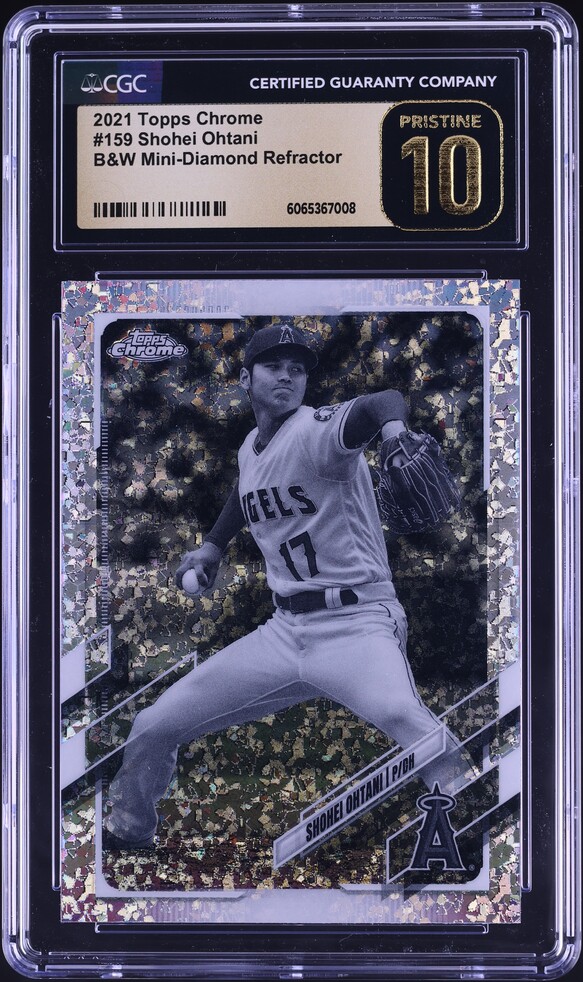 2024 Topps Chrome Black Purple Mini Diamond Refractor Shohei