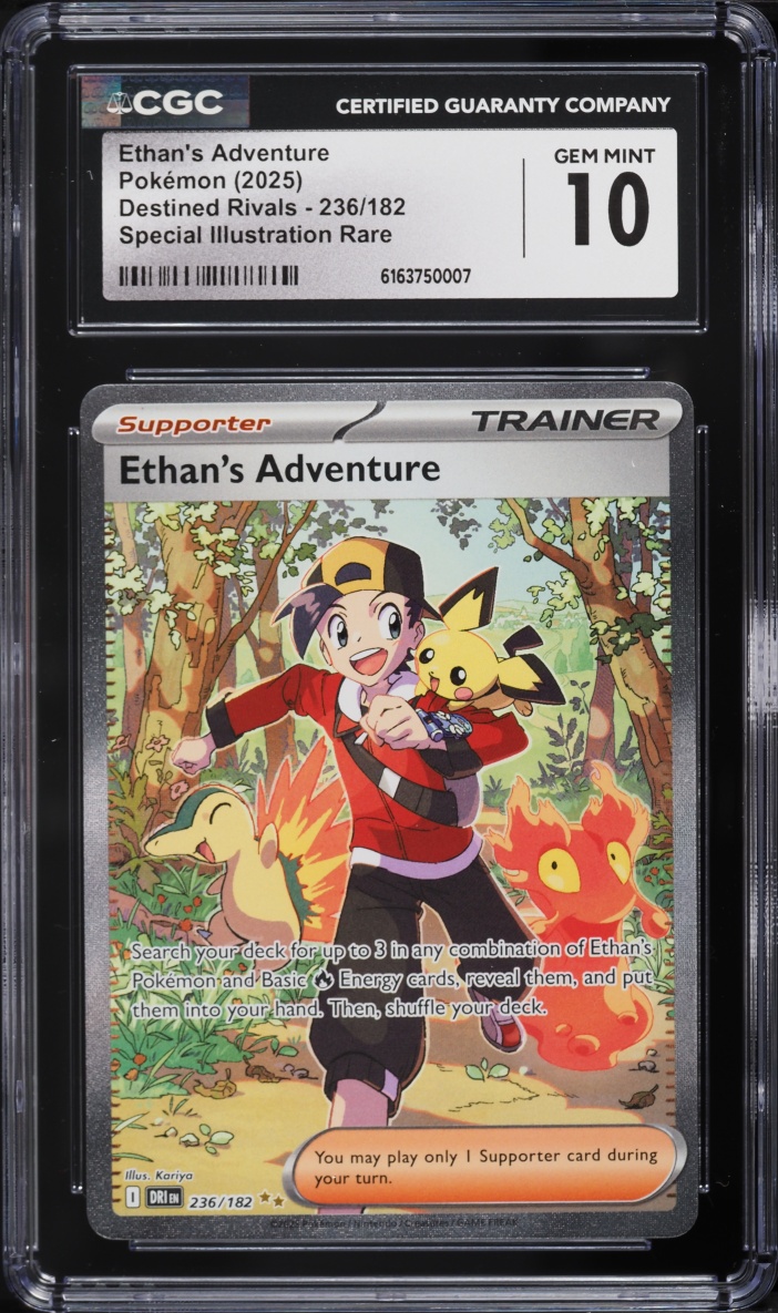 2025 Pokemon Scarlet & Violet Destined Rivals SIR Ethan's Adventure #236 CGC 10 GEM MINT