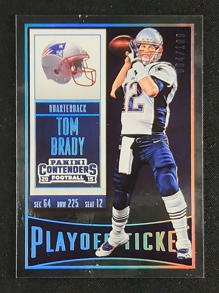 2015 Panini Contenders Playoff Ticket Tom Brady /199 #79 MBA AUTH