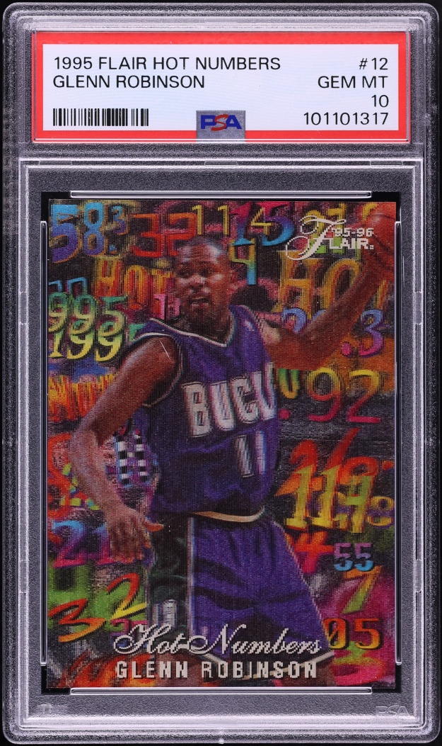 1995 Flair Hot Numbers Glenn Robinson #12 PSA 10 GEM MINT