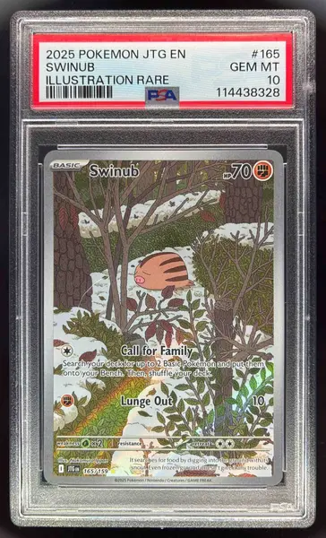 2025 Pokemon SV Journey Together - JTG EN #165/159 Swinub PSA 10