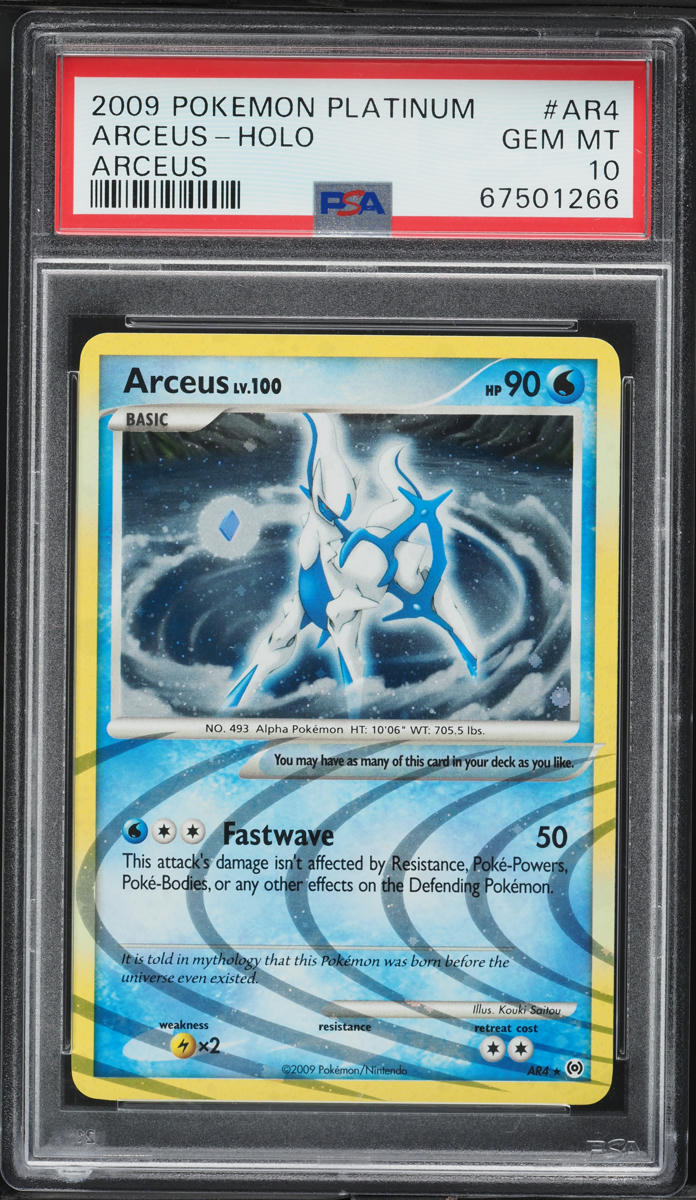 2009 Pokemon Platinum Holo Arceus #AR4 PSA 10 GEM MINT