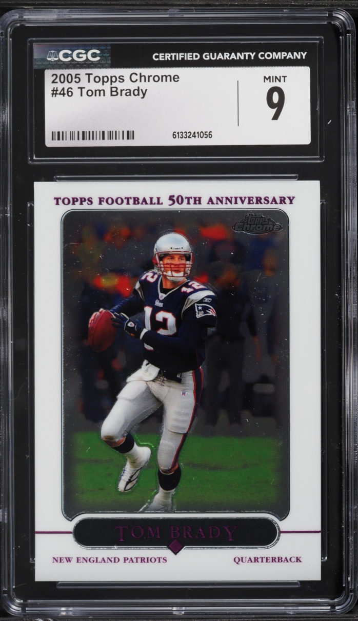2005 Topps Chrome Tom Brady #46 CGC 9 MINT