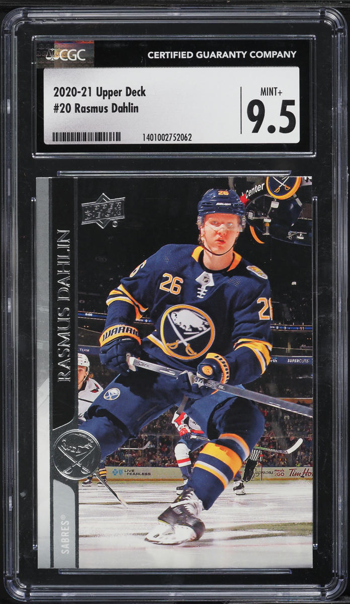 2020 Upper Deck Hockey Rasmus Dahlin #20 CGC 9.5 MINT+