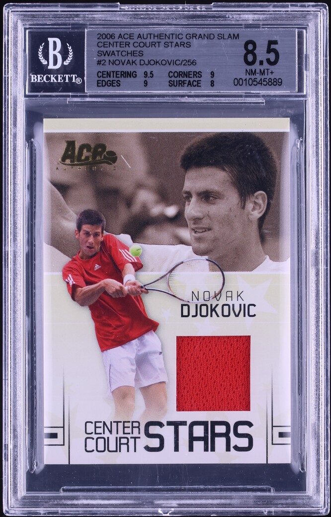 2007 Ace Authentic Straight Sets Novak Djokovic #16 PSA 10 GEM