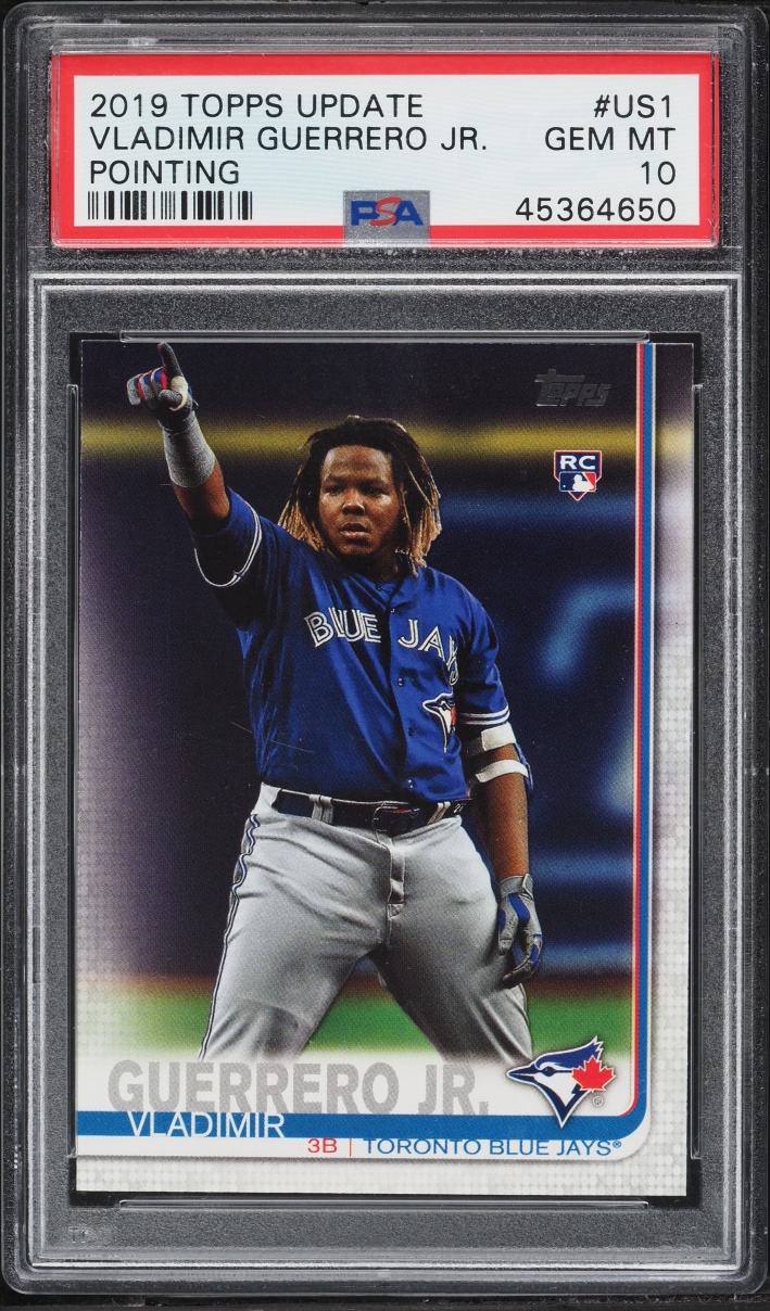 2019 Topps Update Pointing Vladimir Guerrero Jr. ROOKIE #US1 PSA 10 GEM MINT - Photo 1