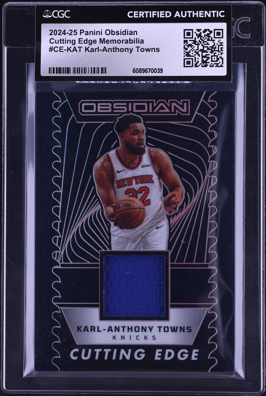 2024 Panini Obsidian Cutting Edge Karl-Anthony Towns PATCH /249