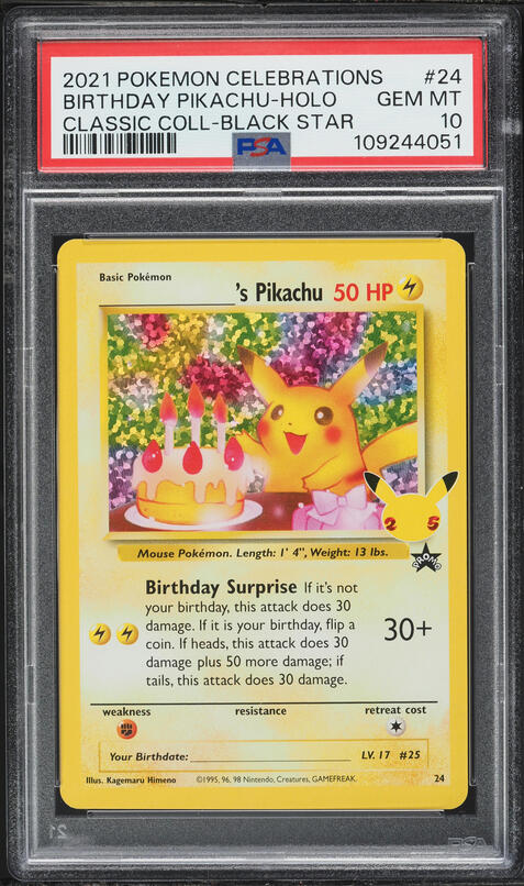 2021 Pokemon Japanese SV Promo Yu Nagaba X PCG Pikachu #208 PSA 10