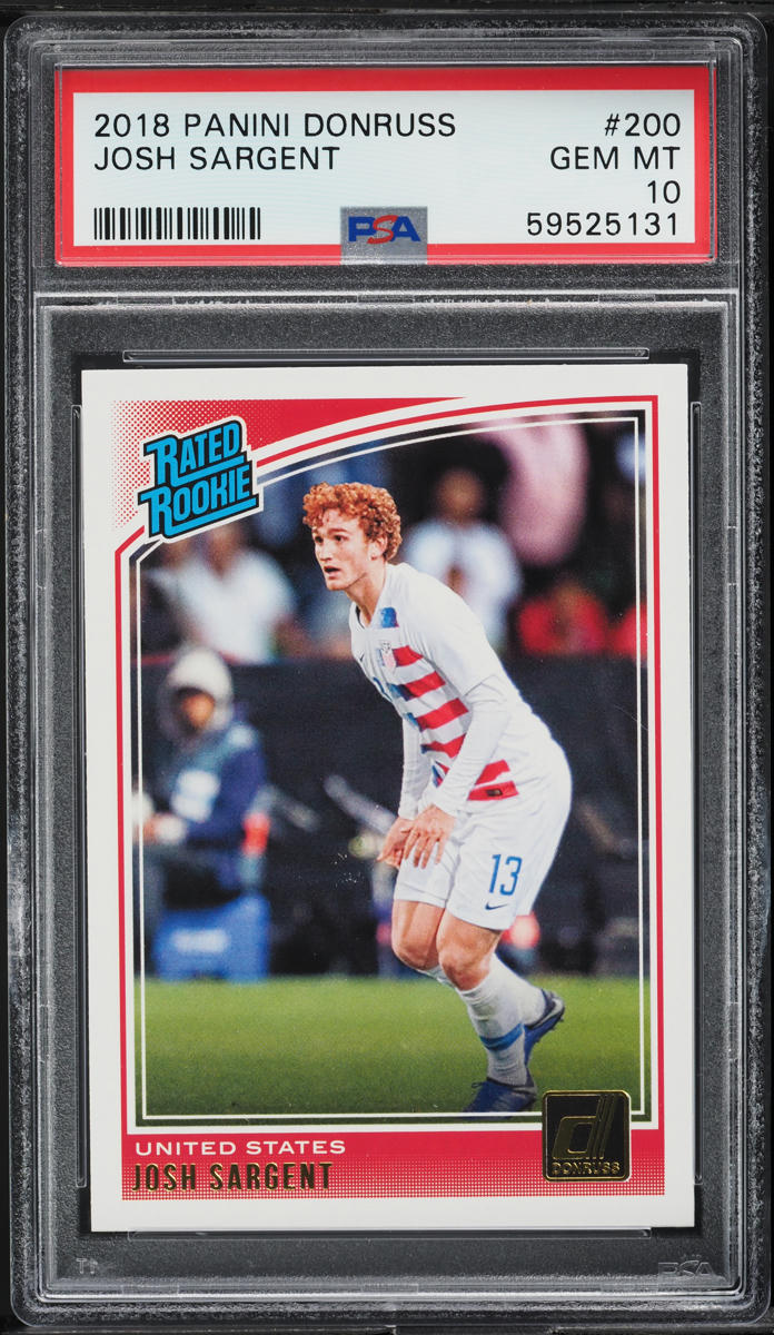 2018 Donruss Soccer Josh Sargent ROOKIE #200 PSA 10 GEM MINT