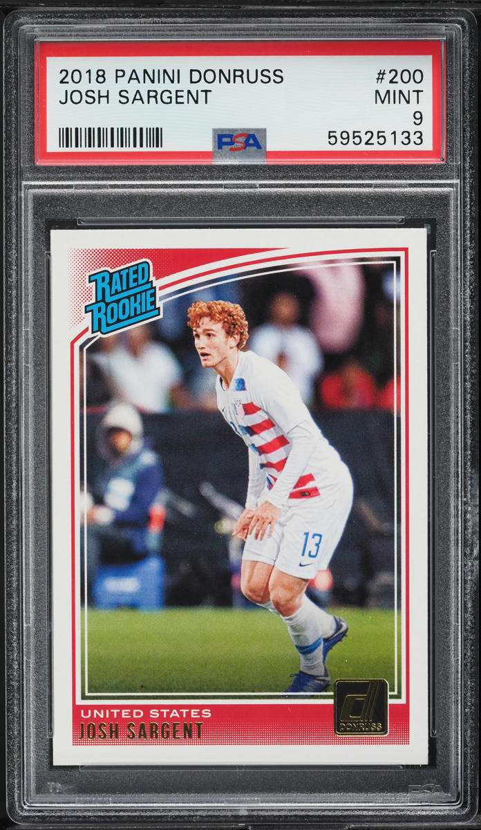 2018 Donruss Soccer Josh Sargent ROOKIE #200 PSA 9 MINT