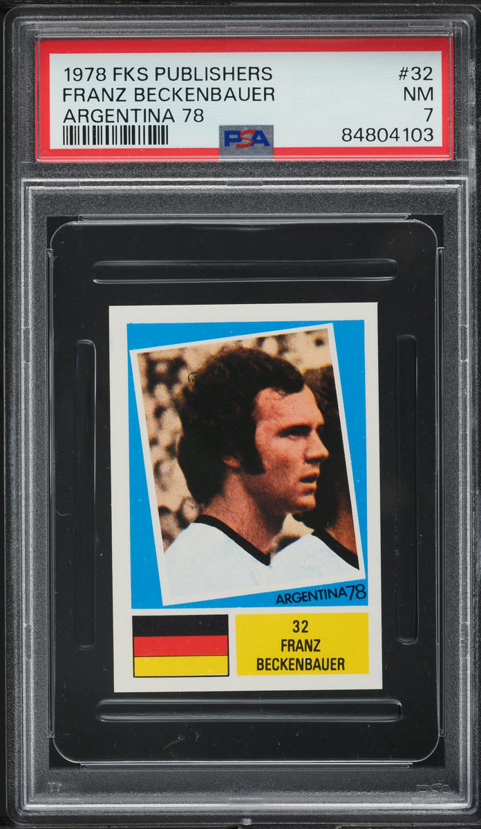1978 FKS Publishers Argentina '78 Franz Beckenbauer #32 PSA 7 NRMT