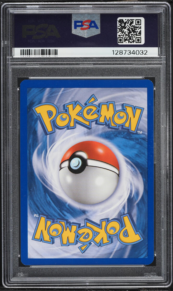 2010 Pokemon HeartGold & SoulSilver Undaunted Prerelease Holo Leafeon #17 PSA 8 NM-MT