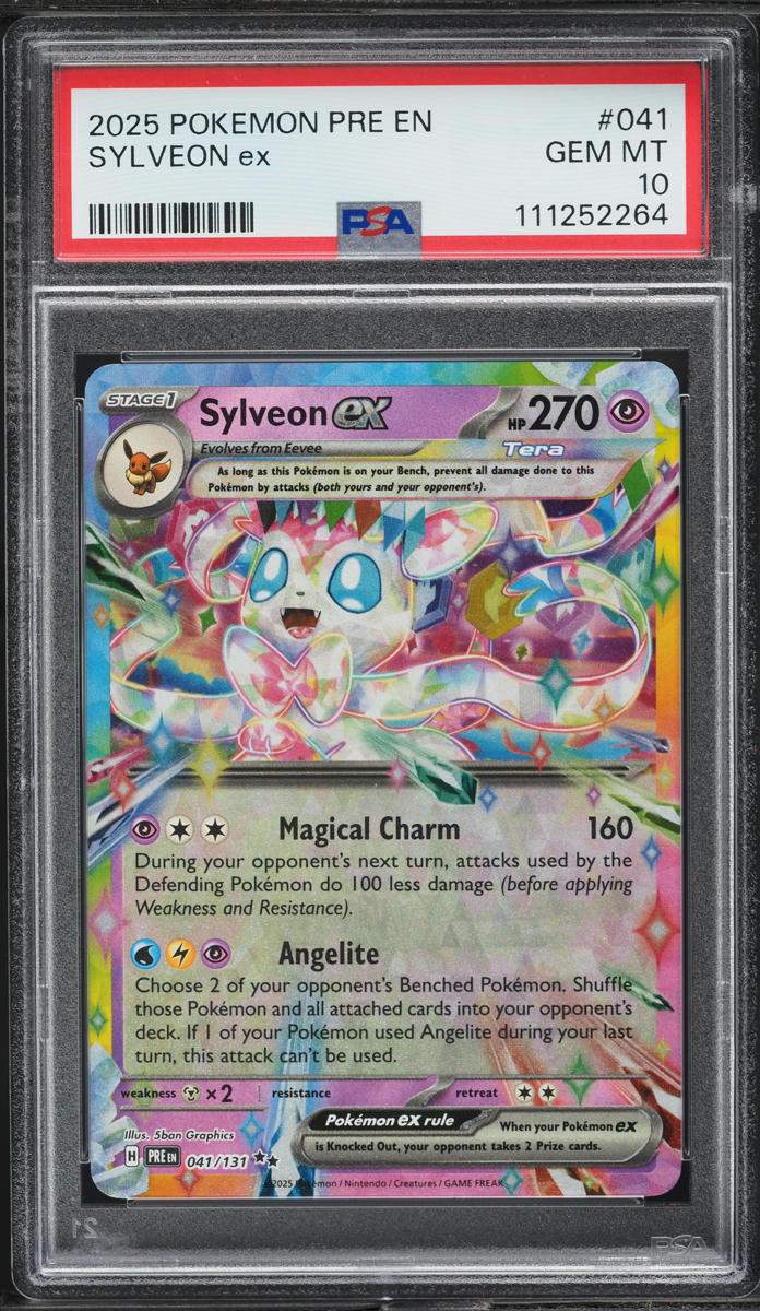 Carta Pokémon Sylveon EX – Grado 10 Mana Grading, Dal Set Eevee Grove (A3B), Non Ufficiale
