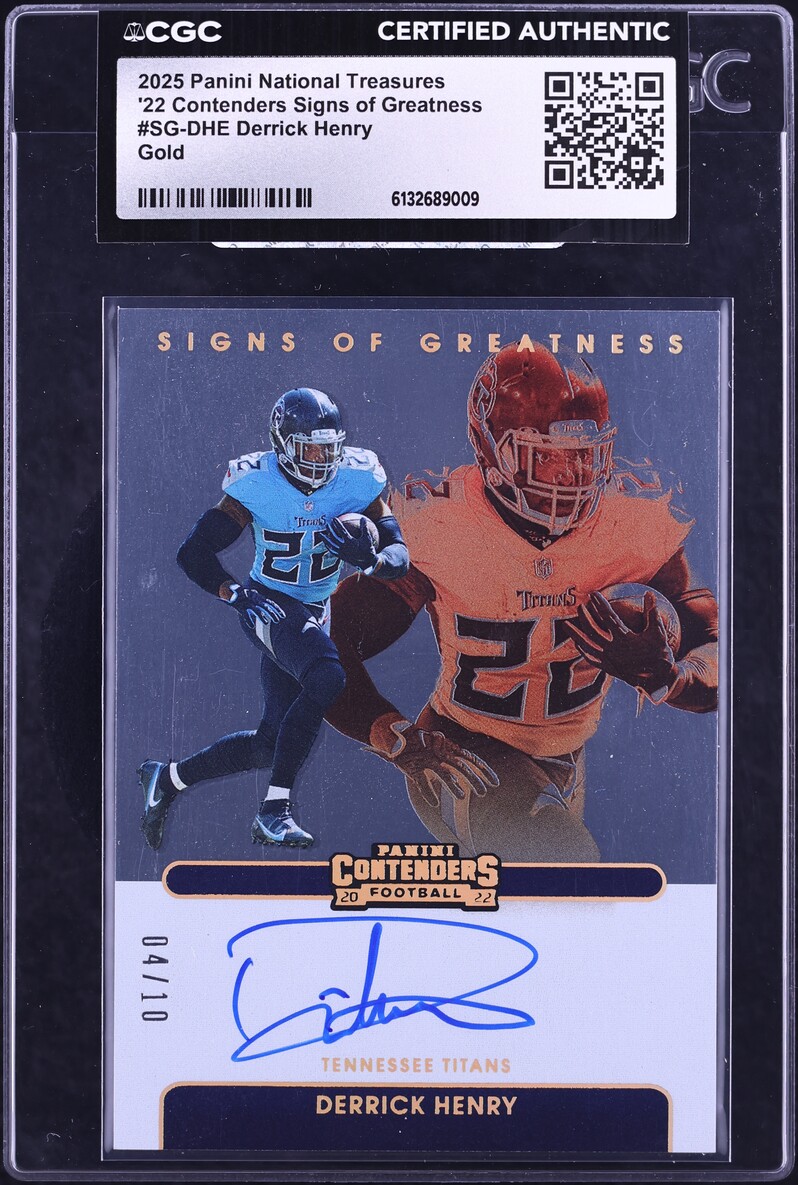 2025 National Treasures '22 Contenders Signs Of Greatness Gold Derrick ...