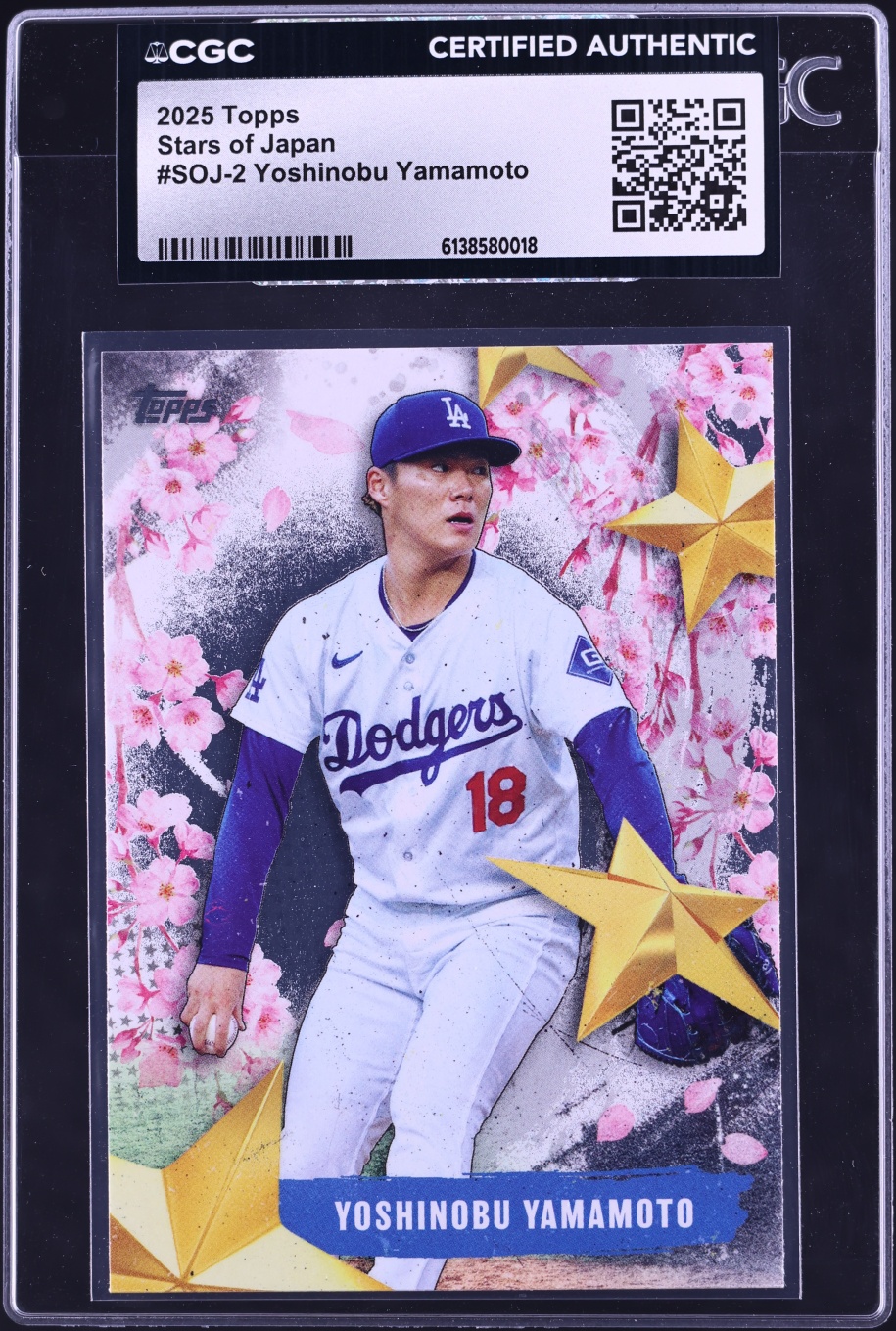 2025 Topps Stars Of Japan Yoshinobu Yamamoto #SOJ-2 CGC AUTH