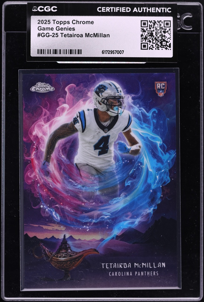 2025 Topps Chrome Game Genies Tetairoa McMillan ROOKIE #GG-25 CGC AUTH