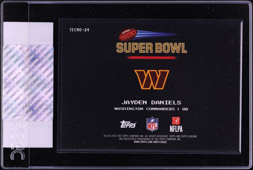2025 Topps Chrome Tecmo Jayden Daniels #TECMO-24 CGC AUTH