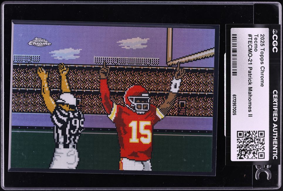 2025 Topps Chrome Tecmo Patrick Mahomes II #TECMO-21 CGC AUTH
