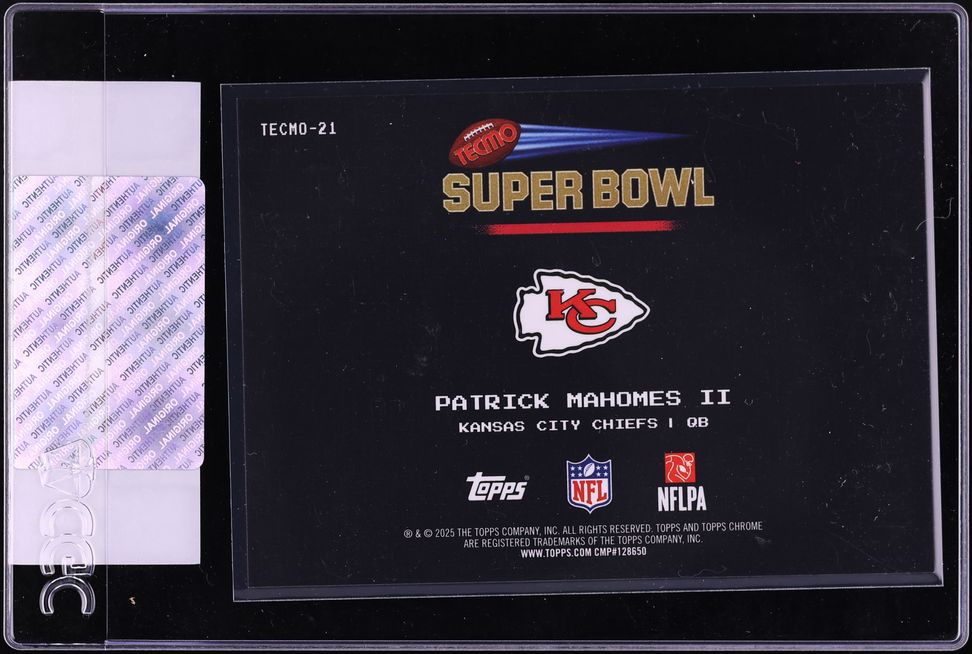 2025 Topps Chrome Tecmo Patrick Mahomes II #TECMO-21 CGC AUTH