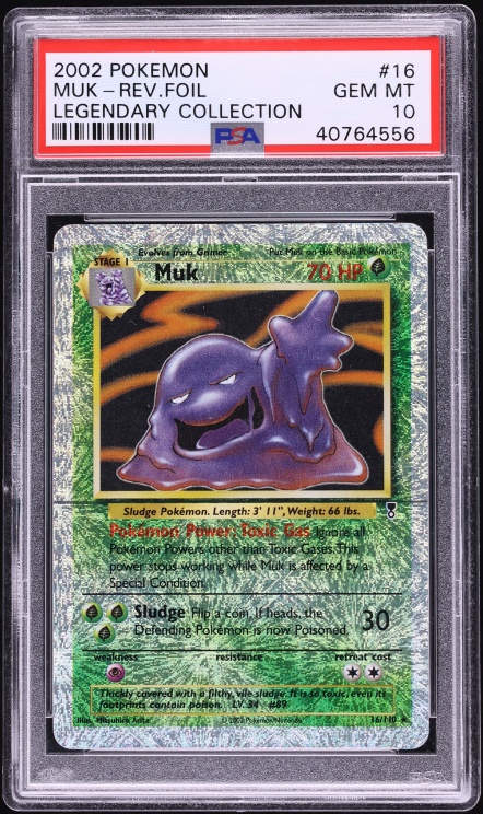 2002 Pokemon Legendary Collection Reverse Holo Muk #16 PSA 10 GEM MINT