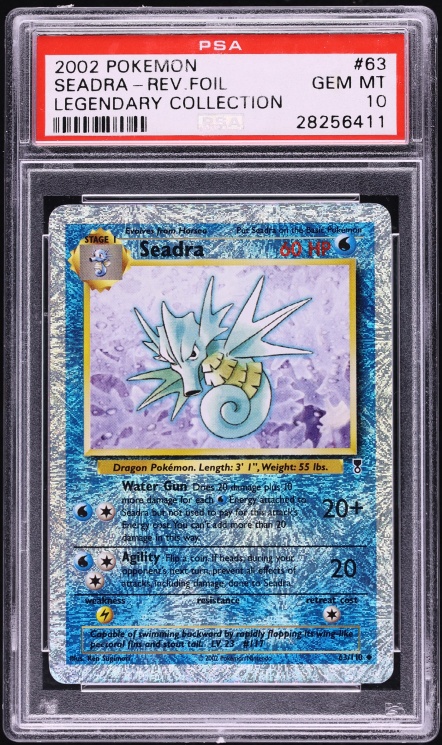 2002 Pokemon Legendary Collection Reverse Holo Seadra #63 PSA 10 GEM MINT