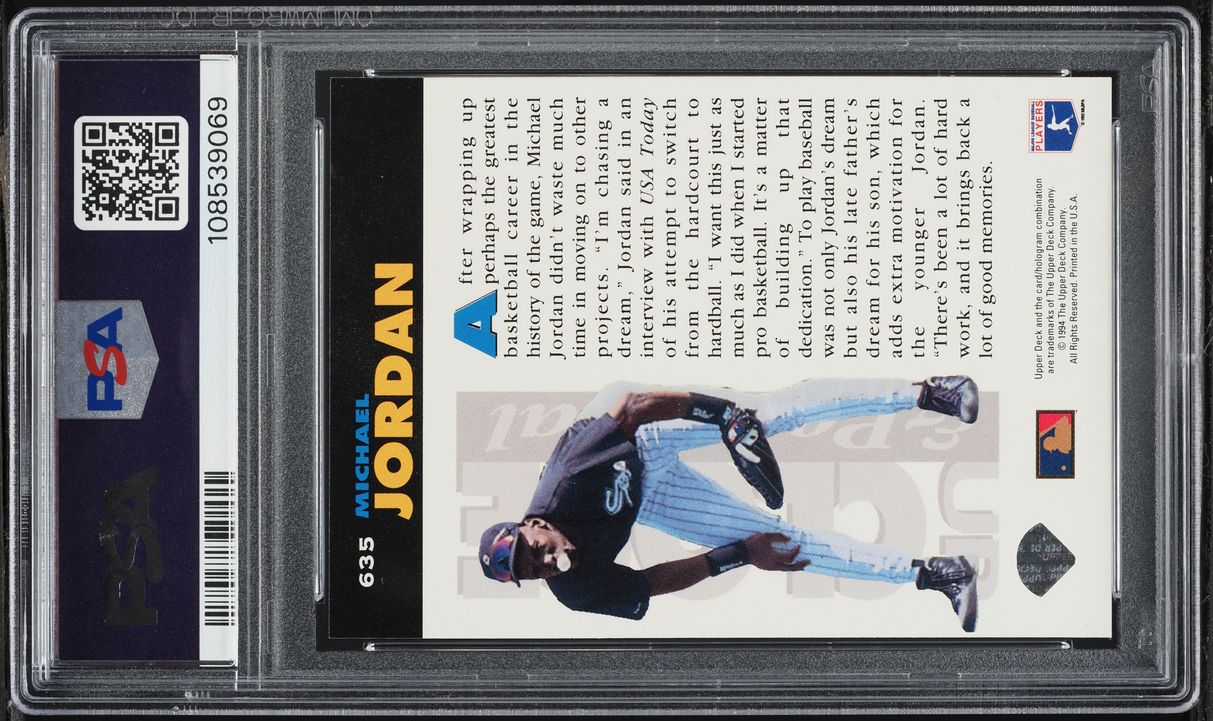 1994 Collector's Choice Michael Jordan ROOKIE #635 PSA 9 MINT