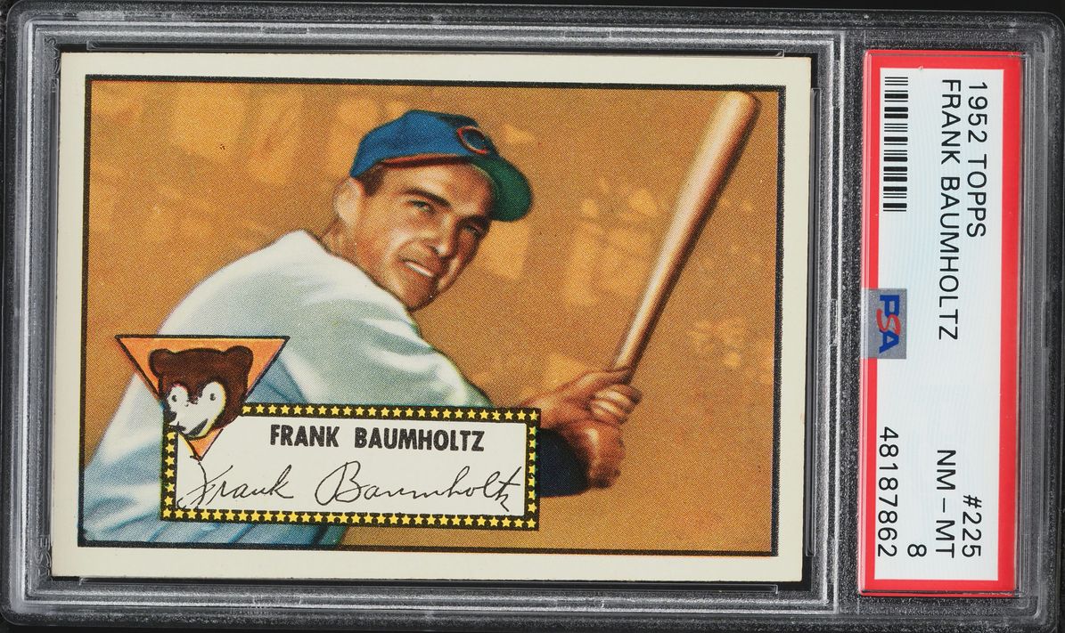 1952 Topps Frank Baumholtz #225 PSA 8 NM-MT