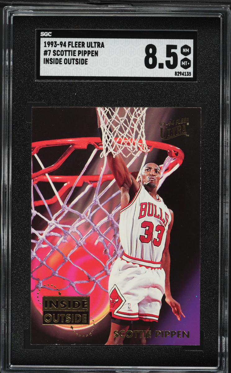 1993 Ultra Inside Outside Scottie Pippen #7 SGC 8.5 NM-MT+