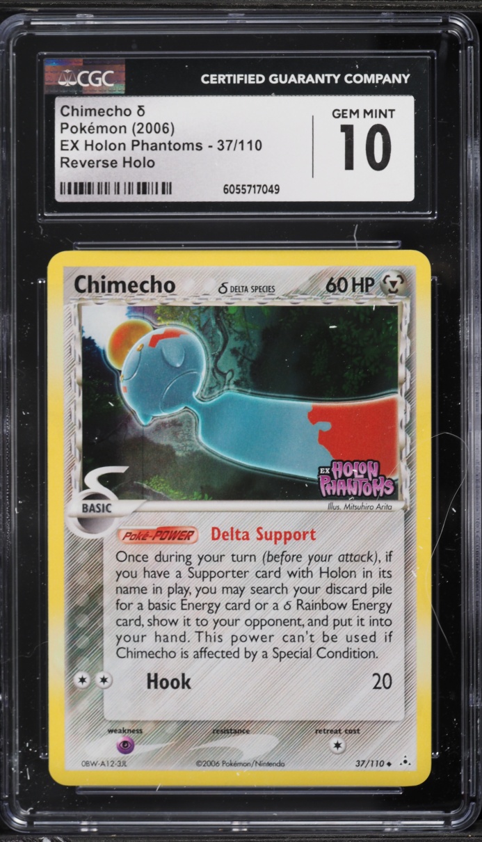 2006 Pokemon EX Holon Phantoms Reverse Holo Chimecho #37 CGC 10 GEM MINT