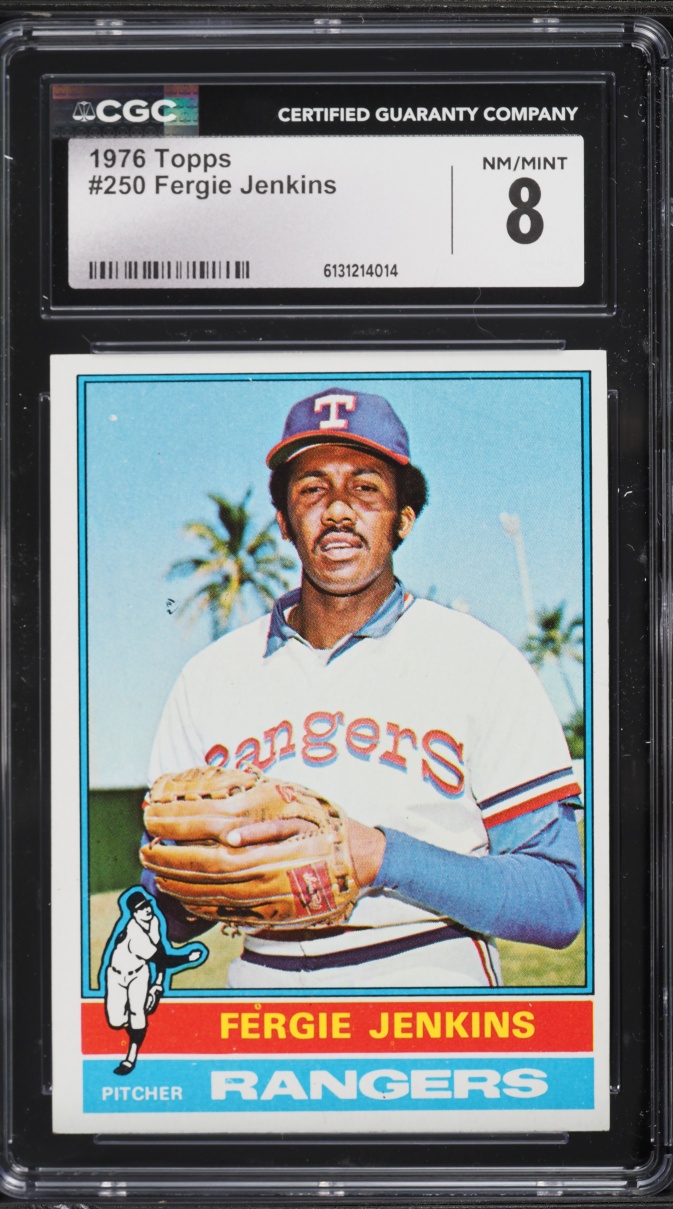 1976 Topps Fergie Jenkins #250 CGC 8 NM-MT