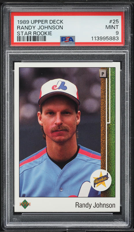 1989 Upper Deck Randy Johnson ROOKIE #25 SGC 9 MINT on