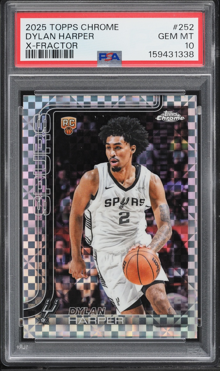 2025 Topps Chrome Xfractor Dylan Harper ROOKIE #252 PSA 10 GEM MINT