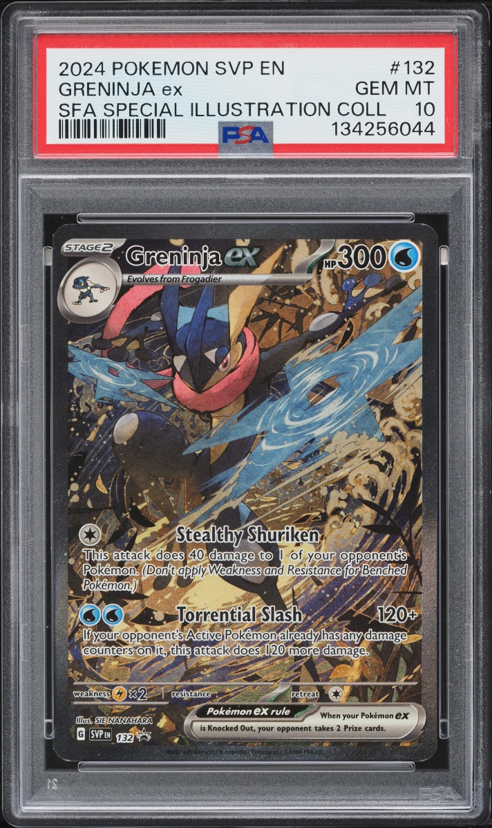 2024 Pokemon SV Promo Special Illustration Collection Alt Art Greninja Ex #132 PSA 10 GEM MINT
