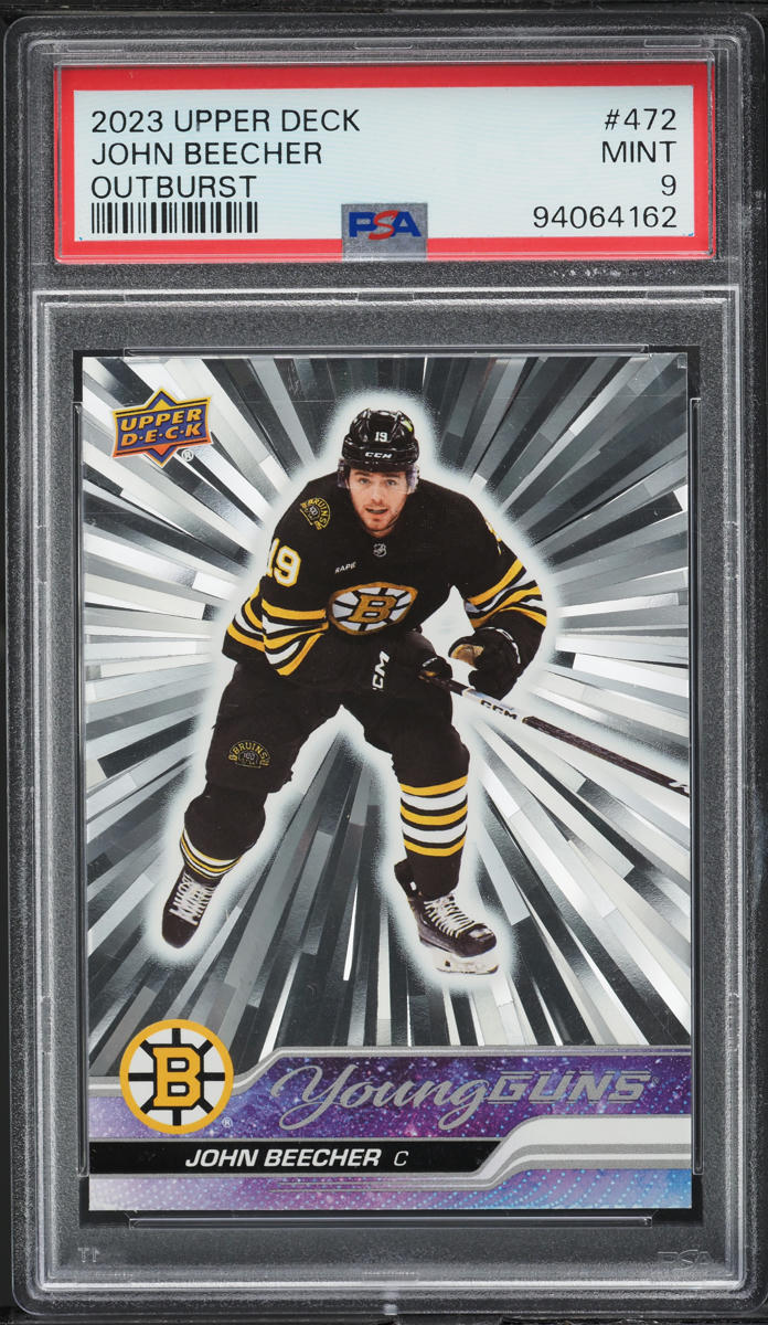 2023 Upper Deck Young Guns Outburst John Beecher #472 PSA 9 MINT