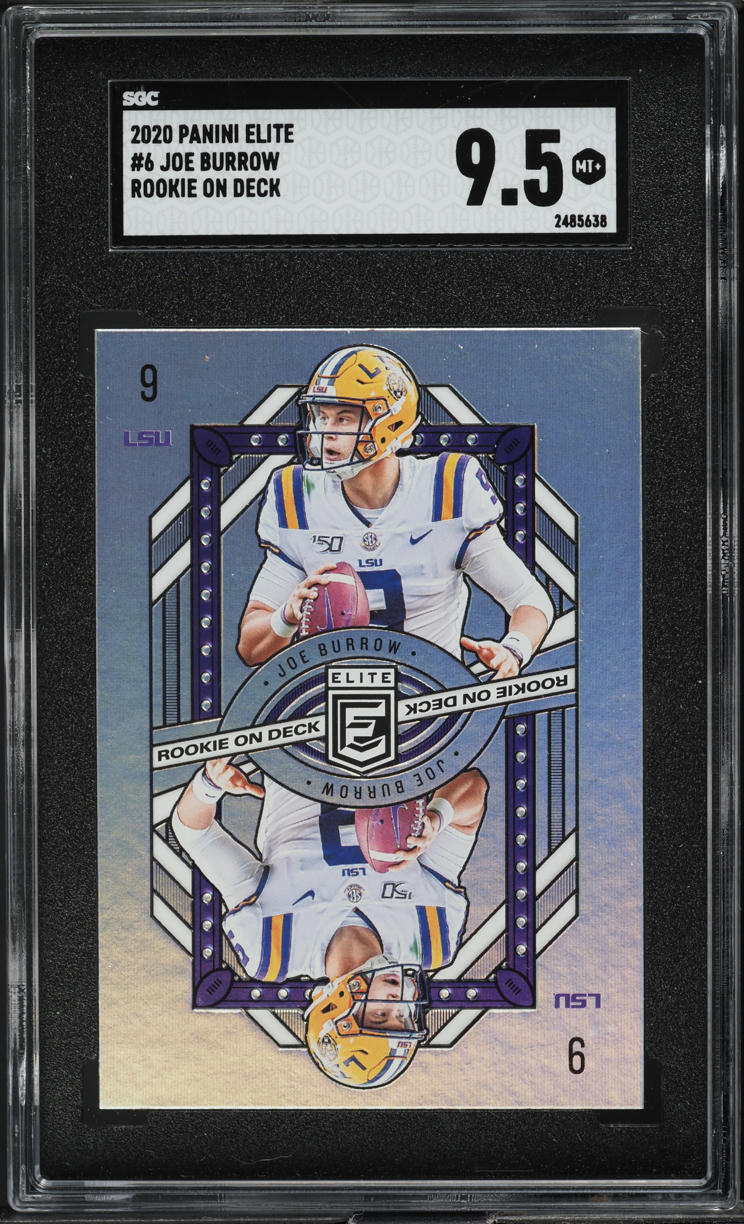 2020 Panini Elite On Deck Joe Burrow ROOKIE #6 SGC 9.5 MINT+
