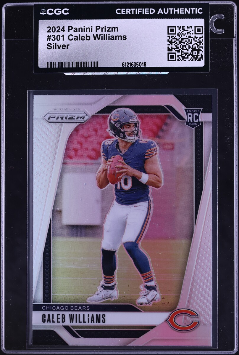 2024 Panini Prizm Silver Caleb Williams ROOKIE #301 CGC AUTH