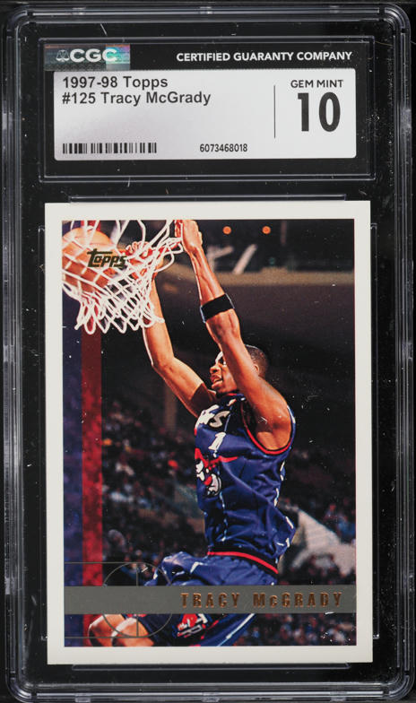 1997 Bowman's Best Picks Refractor Tracy McGrady ROOKIE #BP4 PSA