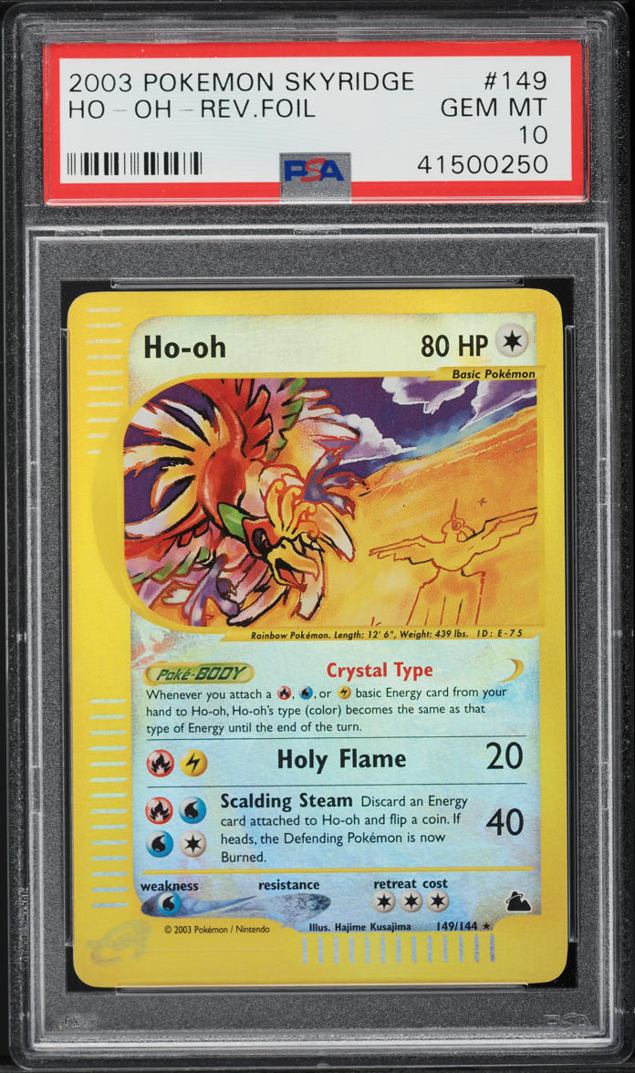 2003 Pokemon Skyridge Reverse Holo Ho-Oh #149 PSA 10 GEM MINT