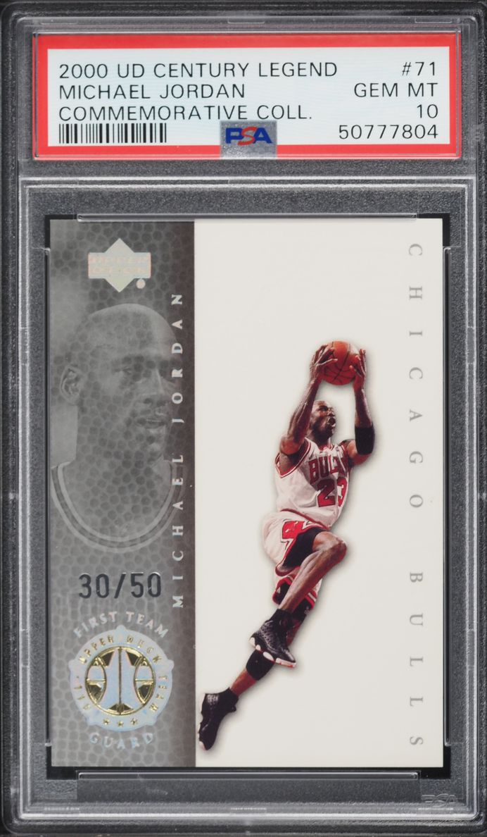1999 Upper Deck Legends Commemorative Collection Michael Jordan /50 #71 PSA 10 GEM MINT