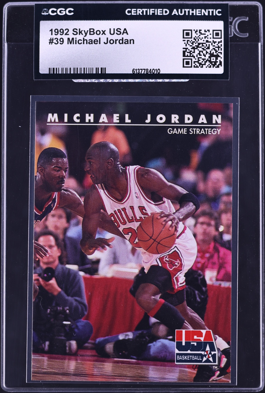1992 SkyBox USA Basketball Michael Jordan #39 CGC AUTH