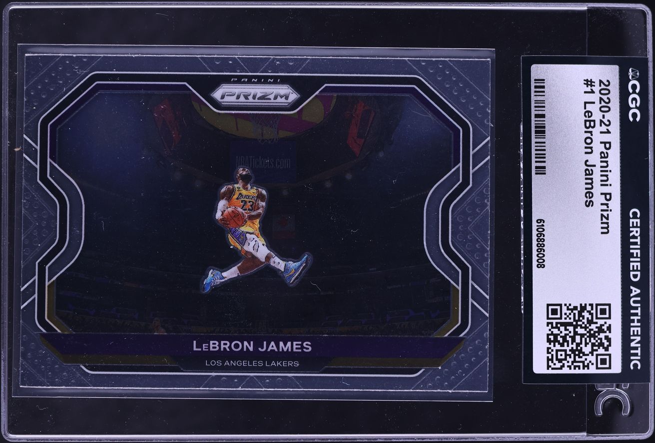 2020 Panini Prizm LeBron James #1 CGC AUTH