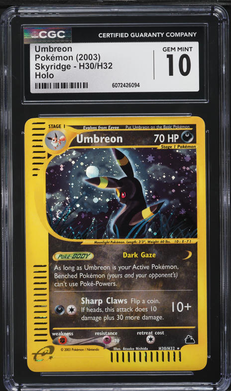 2000年 Umbreon プロモカード #197 Gem Mint 10 BGS 9.5 ⭐️ Pokemon Umbreon 197 Neo 1 2 3 Promo File