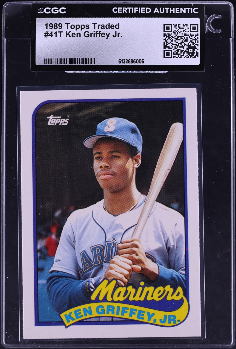 1989 Topps Traded Ken Griffey Jr. ROOKIE #41T CGC AUTH