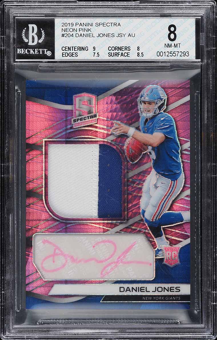 Daniel Jones National Treasures NFL カード 2019 National Treasures Platinum Daniel Jones ROOKIE NFL SHIELD