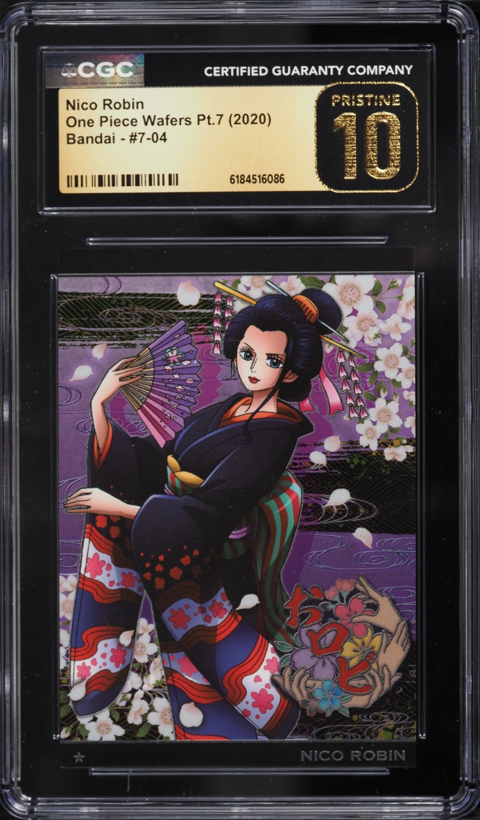 2020 One Piece Japanese Bandai Wafers Pt. 7 Nico Robin #7-04 CGC 10 PRISTINE