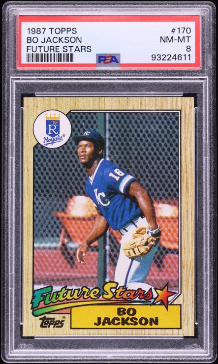 1987 Topps Future Stars Bo Jackson ROOKIE #170 PSA 8 NM-MT