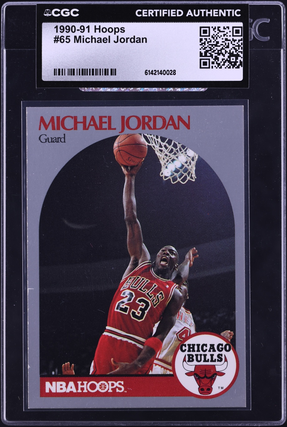 1990 Hoops Michael Jordan #65 CGC AUTH