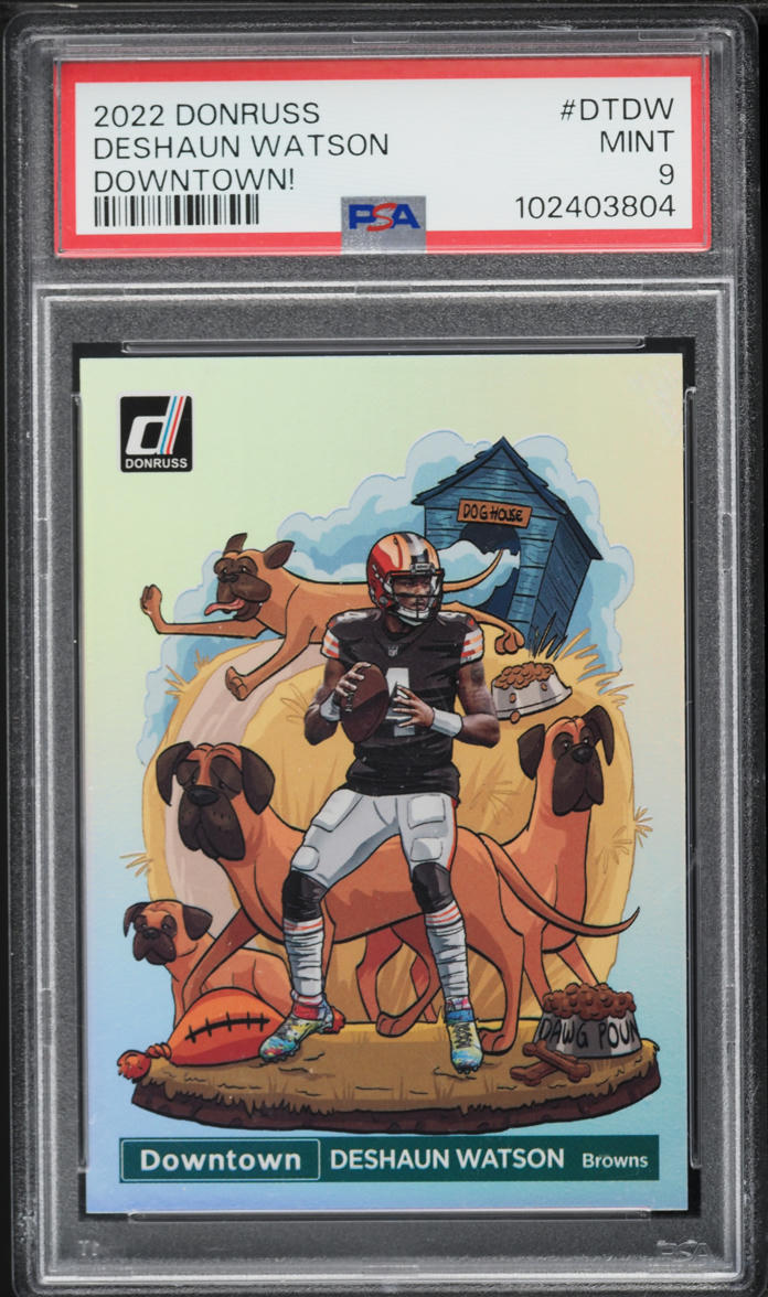 2022 Donruss Downtown Deshaun Watson #DT-DW PSA 9 MINT