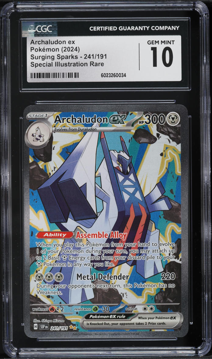 2024 Pokemon SV Surging Sparks Special Illustration Rare Archaludon ex CGC 10